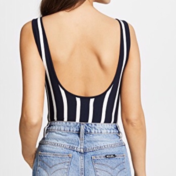 *SOLD* NWT Madewell Billie Stripe Bodysuit Large - Picture 5 of 8